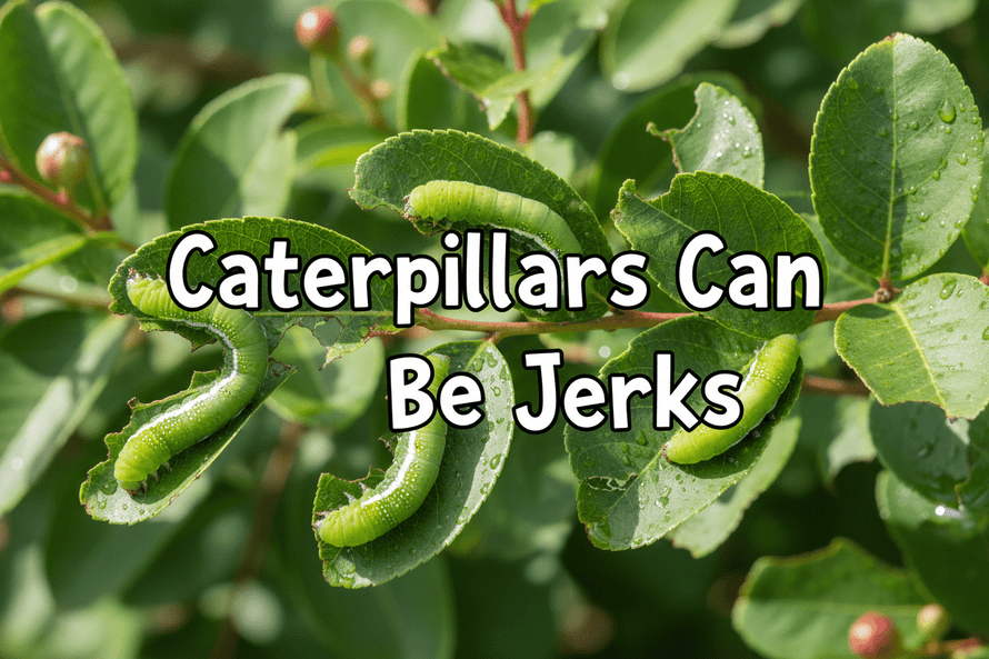 Ugh, What a Pest! 🐛Caterpillars on Crape Myrtles: Spring’s Sneaky Leaf Buffet (and Why You Don’t Need to Panic)